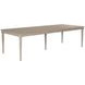 Cambric Creme Breve 128" Extendable Rectangular Dining Table