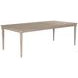 Cambric Creme Breve 128" Extendable Rectangular Dining Table