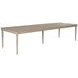 Cambric Creme Breve 128" Extendable Rectangular Dining Table