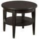 Showcase Sable Oval Travertine Top Nesting Cocktail Table