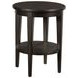 Preset Sable Round Chairside Table with 1 Shelf