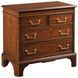 Andover Medium Stain 4 Drawer Nightstand with USB Charging