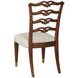 Bartley Cream Upholstered Side Chair with Nailhead Trim