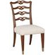 Bartley Cream Upholstered Side Chair with Nailhead Trim