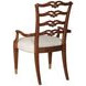 Bartley Cream Upholstered Arm Chair with Nailhead Trim