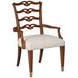 Bartley Cream Upholstered Arm Chair with Nailhead Trim