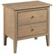 Glenwood Oatmeal 2 Drawer Nighstand with LED Light