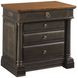 Bridgetown Black and Heritage Maple 4 Drawer Bachelors Chest
