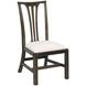 Fitts Bridgetown Black and Cream Upholstered Side chair