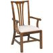 Fitts Heritage Maple and Cream Upholstered Arm Chair