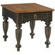 Kitridge Bridgetown Black and Heritage Maple Rectangular Occasional Table Set