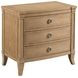 Chastain Caramel 3 Drawer Nightstand with USB Charging