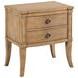 Chastain Caramel 2 Drawer Nightstand with USB Charging