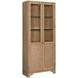 Westbridge Light Stain 2 Door Bookcase with LED