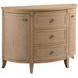 Woodfield Caramel 3 Drawer Demilune Chest