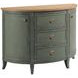 Woodfield Green 3 Drawer Demilune Chest