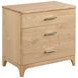 Essence Ash 3 Drawer Nightstand with LED Light