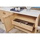 Monroe Ash White Marble Top Credenza