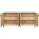 Monroe Ash White Marble Top Credenza