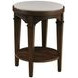 Giselle Sable And Nickel Faux Stone Top Chairside Table