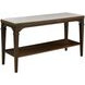 Giselle Sable And Nickel Faux Stone Top Console Table