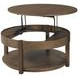 Costa Way Hamilton Deep Brown Round Lift Top Coffee Table