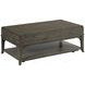 Nicolette Hamilton Charcoal Rectangular Coffee Table with Casters