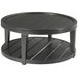 Oliver Hamilton Ebony Round Coffee Table with Casters