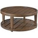 Oliver Hamilton Sepia Round Coffee Table with Casters