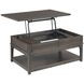 Serra Hamilton Soft Black Rectangular Lift Top Occasional Table Set