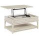 Serra Hamilton Classic White Rectangular Lift Top Occasional Table Set