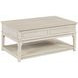 Serra Hamilton Classic White Rectangular Lift Top Occasional Table Set