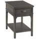 Serra Hamilton Soft Black Rectangular Charging Chairside Table