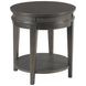 Serra Hamilton Soft Black Round End Table