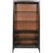 Hidden Treasures Victor Dark Stain 2 Door Bookcase Cabinet with LED