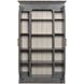 Hidden Treasures Poplar Gray Bookcase Display with 15 Shelves