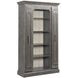 Hidden Treasures Poplar Gray Bookcase Display with 15 Shelves