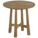 Milo Light Stain Large Round End Table