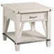 Richter White Drawer End Table