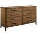 Abode Medium Stain Upholstered Panel Bedroom Set