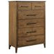 Schafer Warm Brunette Panel Bedroom Set
