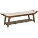 Abode Atlas Beige 64" Upholstered Dining Bench