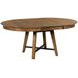 Abode Salter Medium Stain 70" Extendable Round Dining Table