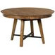 Abode Salter Medium Stain 70" Extendable Round Dining Table