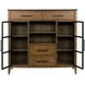 Abode Kingsley Medium Stain 4 Drawer Display Buffet