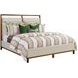 Abode Karis Medium Stain King Upholstered Panel Bed