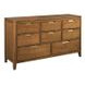Aspire Profile Brown 8 Drawer Dresser