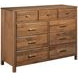Monogram Walnut Pinehurst Medium Stain Upholstered Panel Bedroom Set