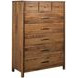 Monogram Walnut Pinehurst Medium Stain Upholstered Panel Bedroom Set