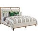 Monogram Walnut Pinehurst Medium Stain Upholstered Panel Bedroom Set